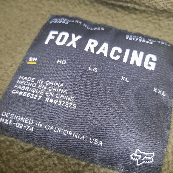 Fox Racing Pullover Hoodie Men's Size Small Motocross Style Comfort Midweight - Picture 8 of 12